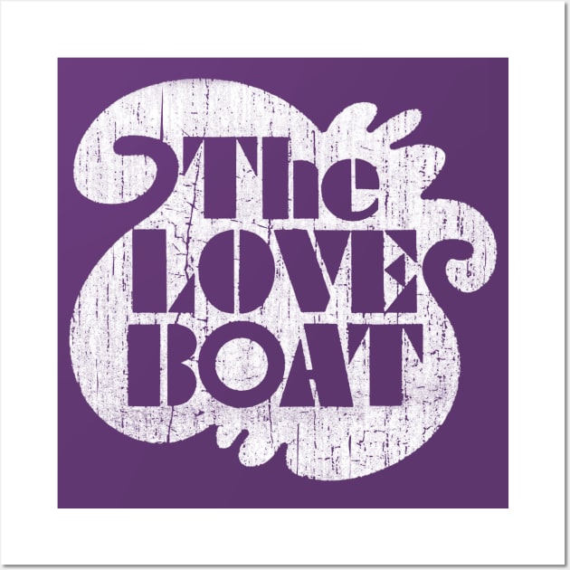 The Love Boat Cracked Wall Art by Alema Art